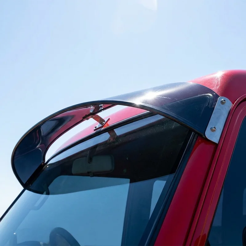 Peterbilt 388 Solid Acrylic Windscreen Sunvisor (2008 - 2015) - 1