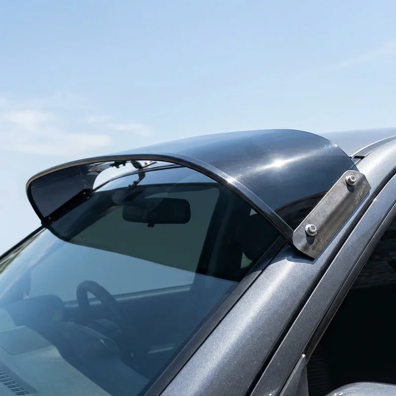 Peterbilt 520 Solid Acrylic Windscreen Sunvisor (2017 - 2021) - 1