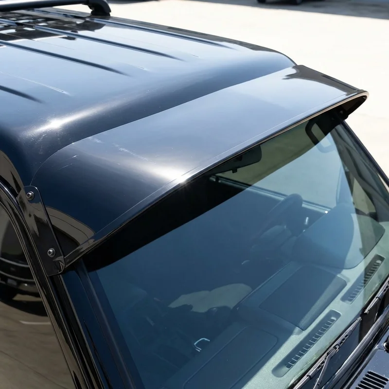 Peugeot 604 Solid Acrylic Windscreen Sunvisor (1977 - 1984) - 1