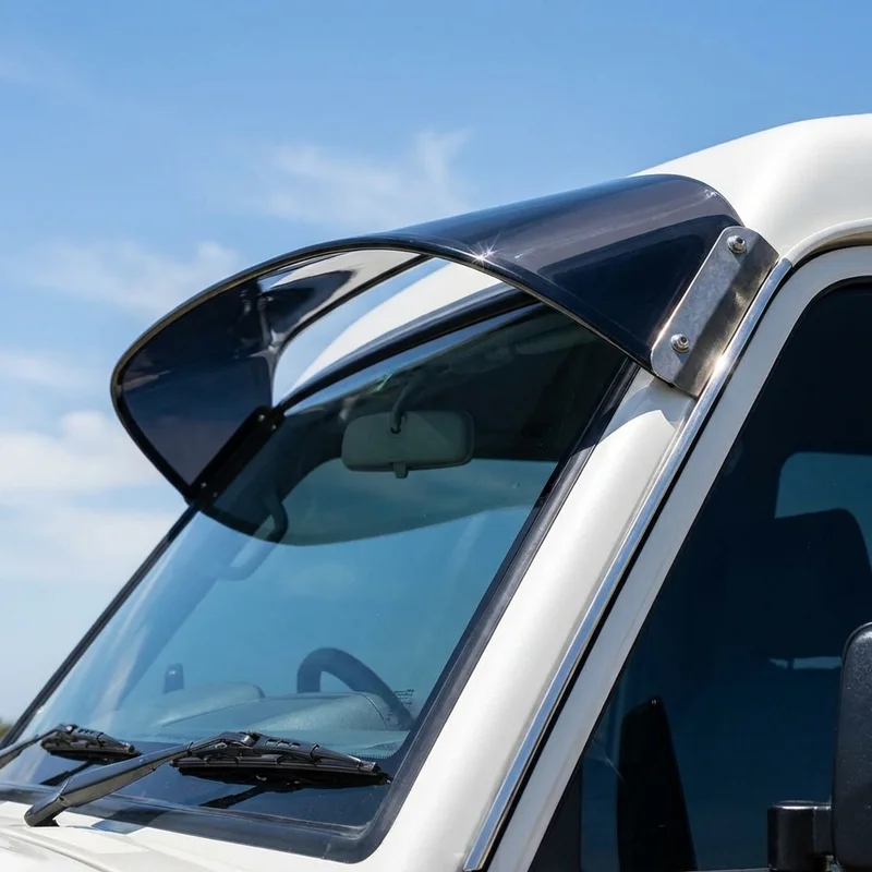 Plymouth PB200 Van Solid Acrylic Windscreen Sunvisor (1974 - 1974) - 1