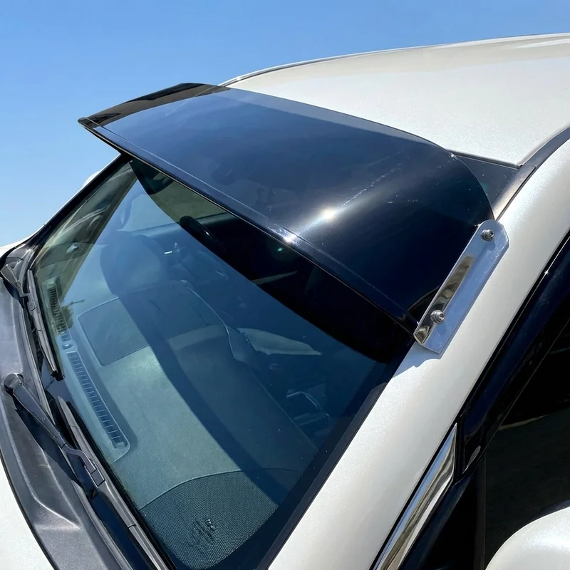 Renault R12 Solid Acrylic Windscreen Sunvisor (1971 - 1984) - 1