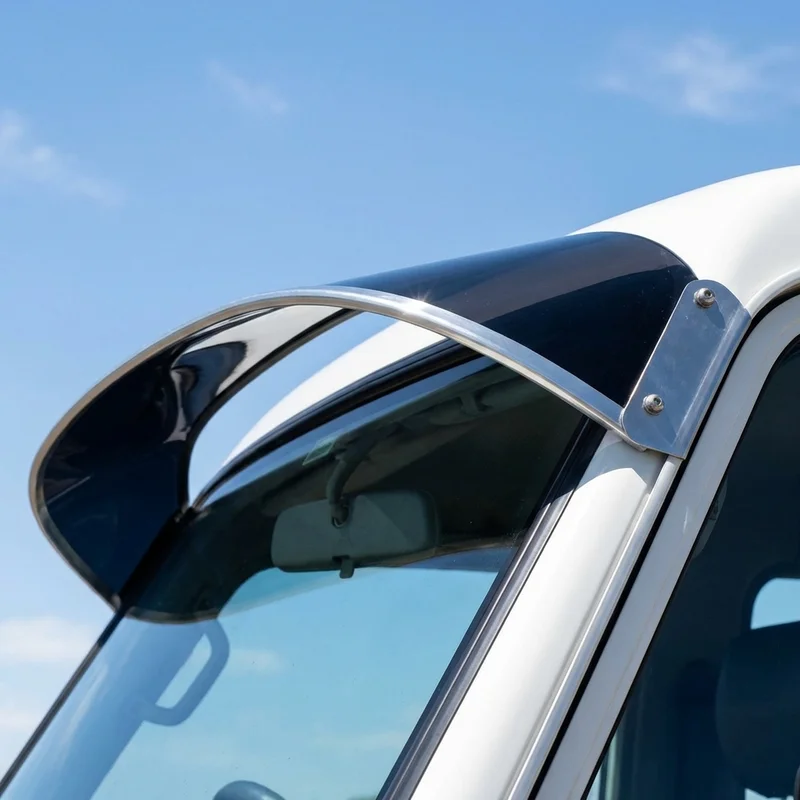 Rivian R1T Solid Acrylic Windscreen Sunvisor (2022 - 2025) - 1