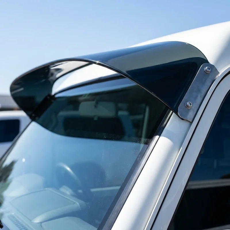 Volkswagen Karmann Ghia Solid Acrylic Windscreen Sunvisor (1968 - 1974) - 1