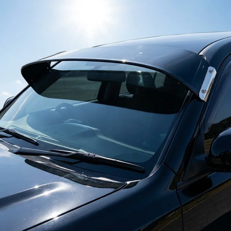 Volvo 144 Solid Acrylic Windscreen Sunvisor (1967 - 1974) - 1