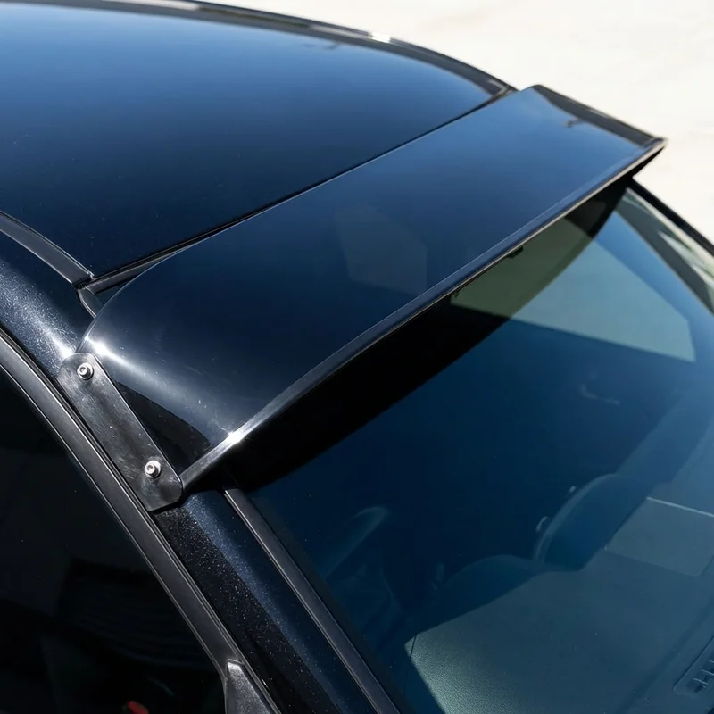 White WCA Solid Acrylic Windscreen Sunvisor (1988 - 1988) - 1