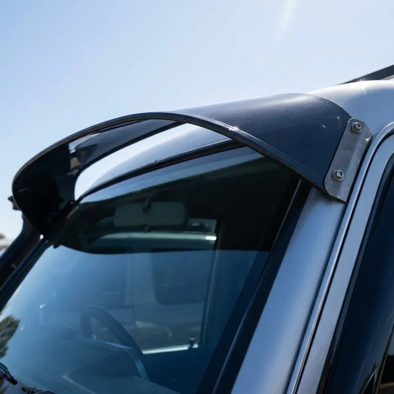 White WCL Solid Acrylic Windscreen Sunvisor (1981 - 1988) - 1