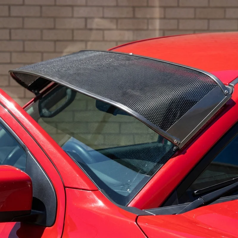 White WCM Mesh Windscreen Sunvisor (1981 - 1988) - 1