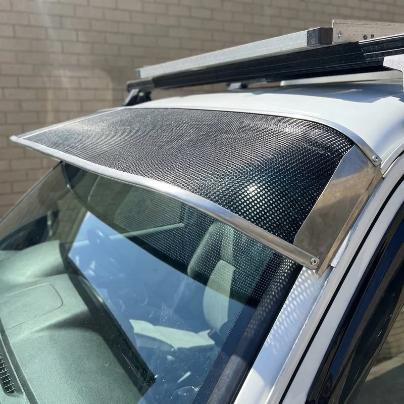 White WIM Mesh Windscreen Sunvisor (1984 - 1988) - 1