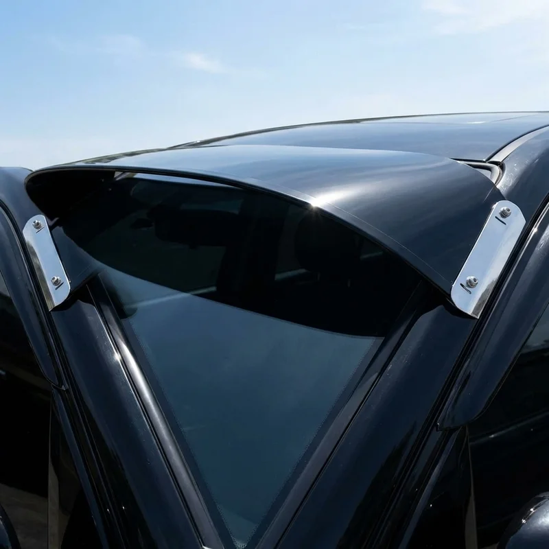 White WIM Solid Acrylic Windscreen Sunvisor (1984 - 1988) - 1